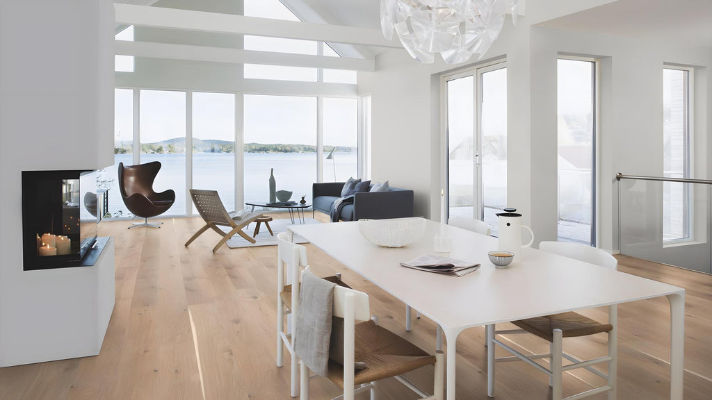 Boen Vivo Engineered White Oak Planks Flooring, Unbrushed & L/Matt: 14.0 x 209 x 2,200 mm