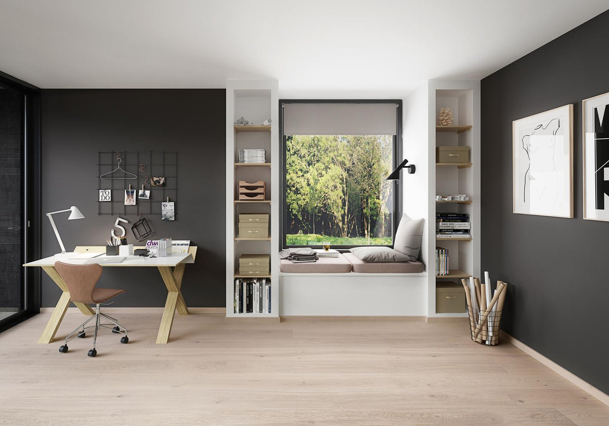 Boen Animoso Engineered Warm Cotton Oak Planks Flooring, Brushed & L/Pure: 14.0 x 209 x 2,200 mm