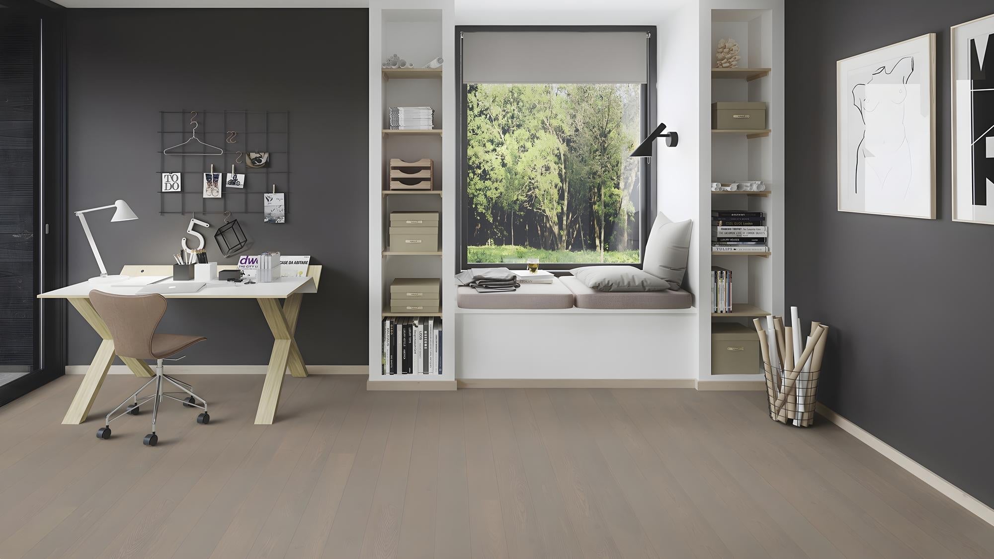 Boen Animoso Engineered Horizon Oak Planks Flooring, Brushed & L/Pure: 14.0 x 138 x 2,200 mm