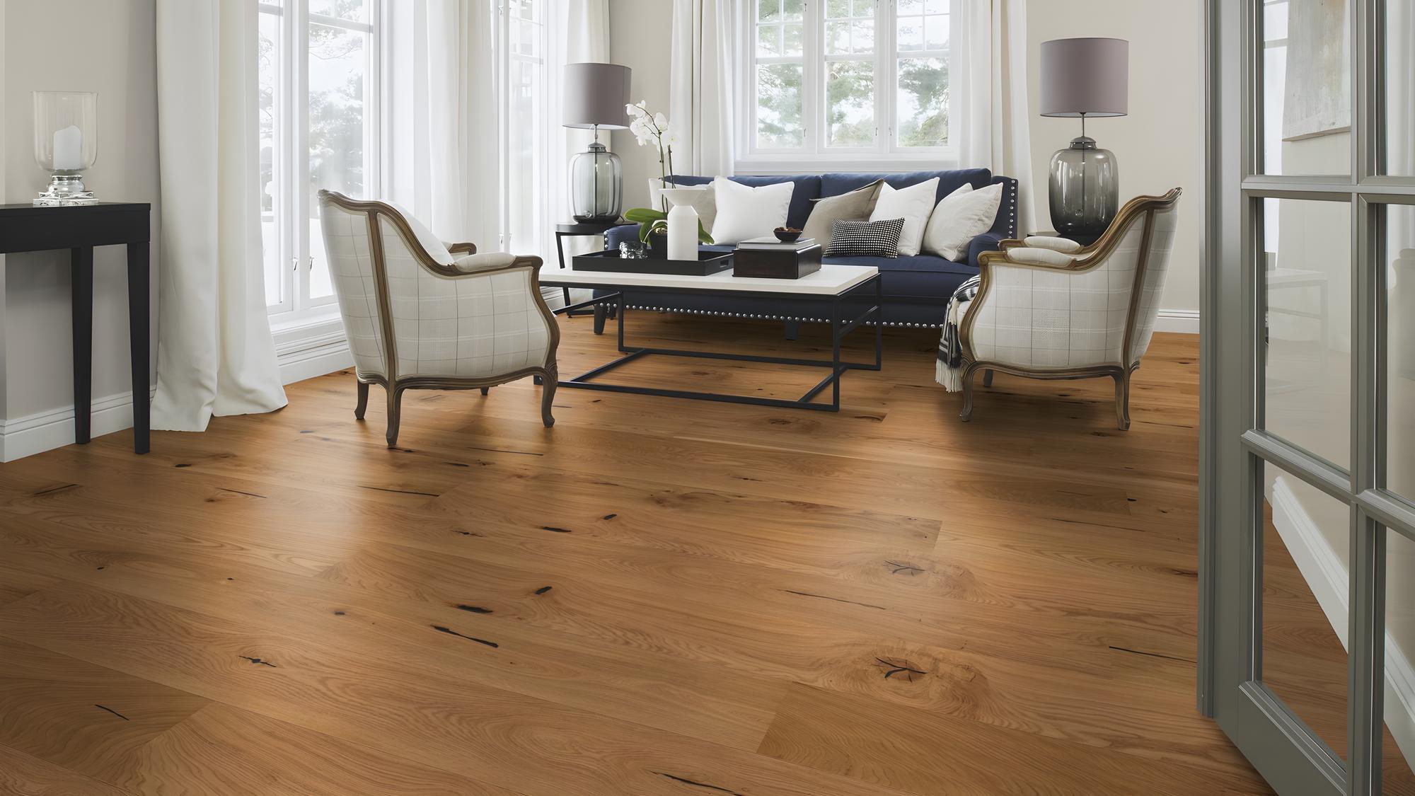 Boen Espressivo Engineered Epocav Planks Flooring, Brushed & L/Natural: 14.0 x 209 x 2,200 mm