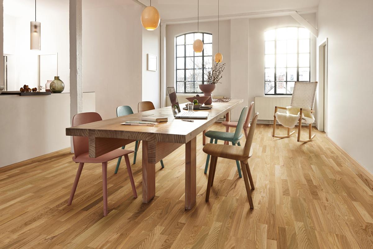Boen Vivace Engineered Oak Multi-Strip Flooring, Unbrushed & L/Natural: 14.0 x 215 x 2,200 mm
