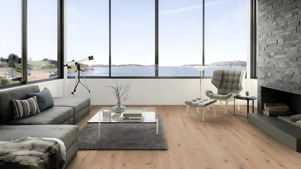 Boen Vivo Engineered Oak Planks Flooring, Brushed & L/Pure: 14.0 x 209 x 2,200 mm