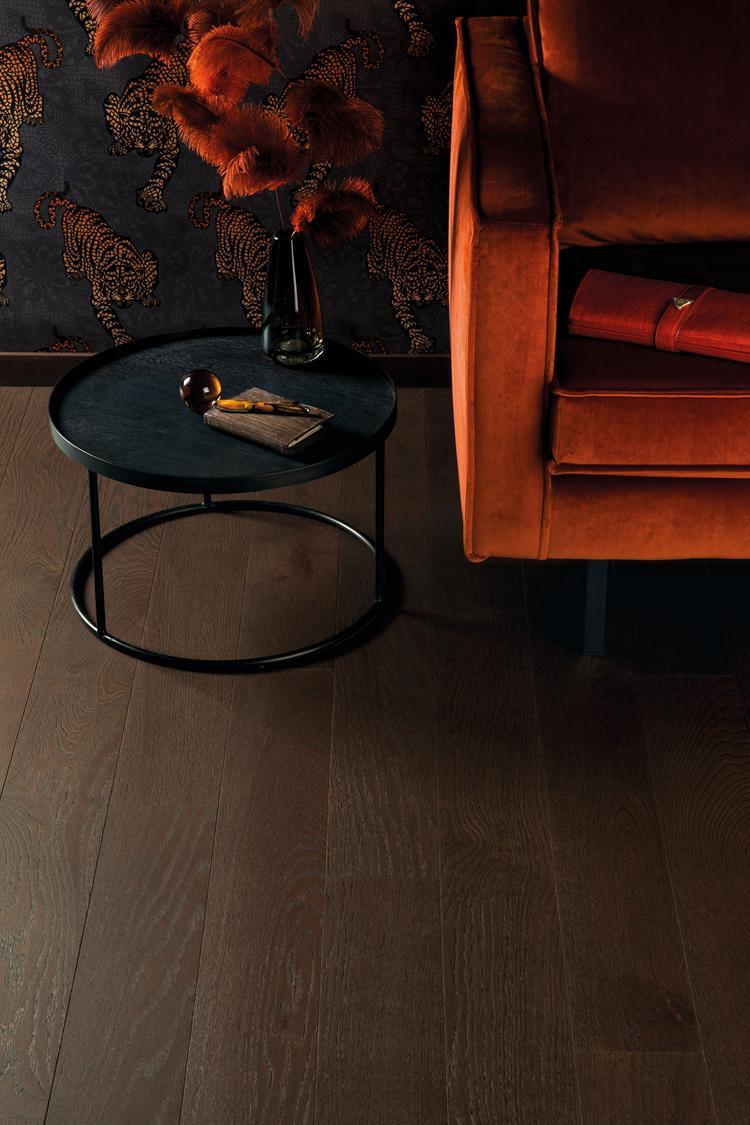 Boen Animoso Engineered Brazilian Brown Oak Planks Flooring, Brushed & L/Pure: 14.0 x 138 x 2,200 mm