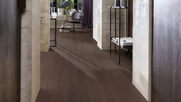 Boen Animoso Engineered Brazilian Brown Oak Planks Flooring, Brushed & L/Pure: 14.0 x 138 x 2,200 mm