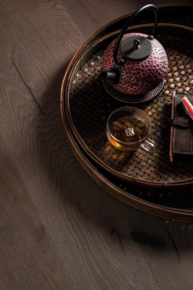 Boen Espressivo Engineered Elephant Grey Oak Planks Flooring, Brushed & L/Pure: 14.0 x 138 x 2,200 mm