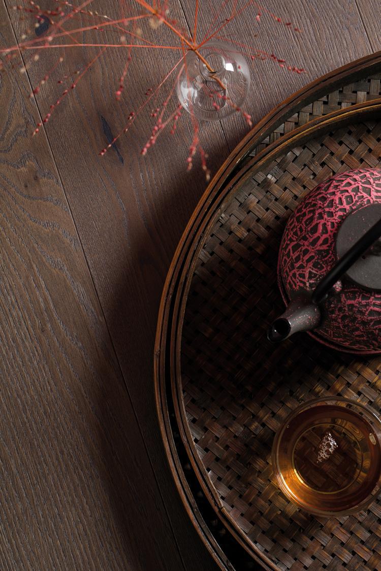 Boen Espressivo Engineered Elephant Grey Oak Planks Flooring, Brushed & L/Pure: 14.0 x 138 x 2,200 mm