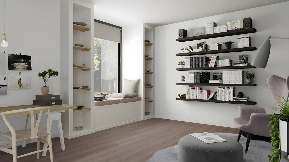 Boen Animoso Engineered India Grey Oak Planks Flooring, Brushed & L/Pure: 14.0 x 209 x 2,200 mm
