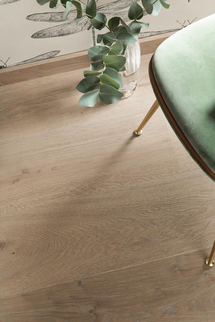 Boen Animoso Engineered Warm Grey Oak Planks Flooring, Brushed & L/Pure: 14.0 x 209 x 2,200 mm