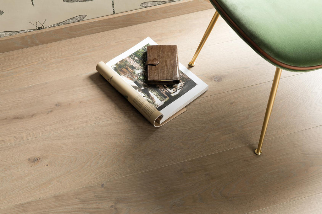 Boen Animoso Engineered Warm Grey Oak Planks Flooring, Brushed & L/Pure: 14.0 x 209 x 2,200 mm