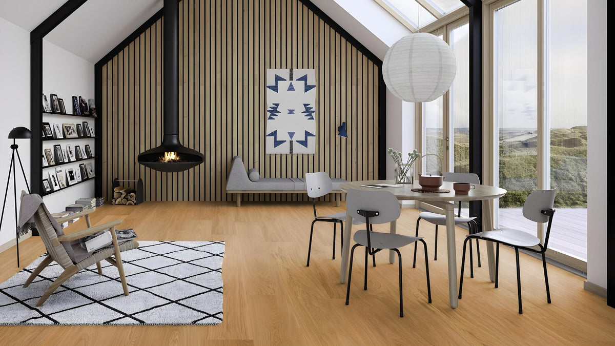 Boen Engineered Oak Planks Flooring, L/Natural: 15.0 x 300 x 2,750 mm
