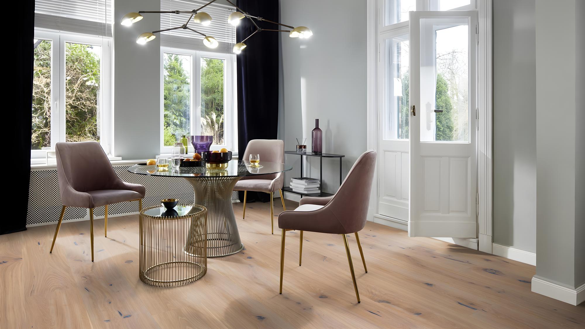 Boen Canyon Engineered Vintage White Oak Planks Flooring, Brushed & L/Natural: 15.0 x 300 x 2,750 mm