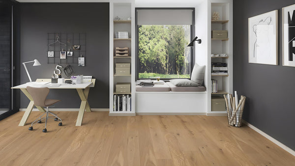Boen Vivo Engineered Authentic Oak Planks Flooring, Brushed & L/Natural: 14.0 x 209 x 2,200 mm