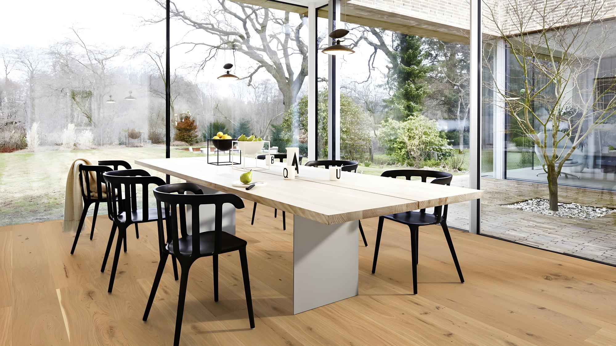 Boen Animoso Engineered Authentic Oak Planks Flooring, Brushed & L/Natural: 15.0 x 300 x 2,750 mm