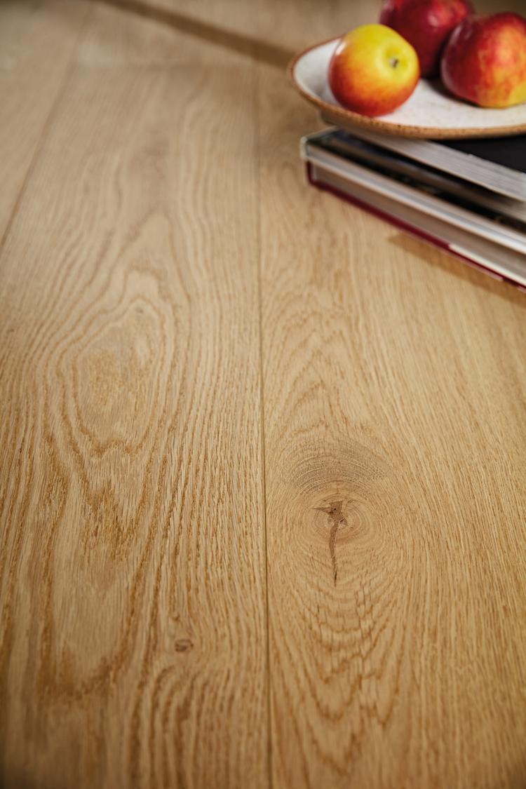 Boen Animoso Engineered Semi Smoked Oak Planks Flooring, Brushed & L/Pure: 14.0 x 209 x 2,200 mm