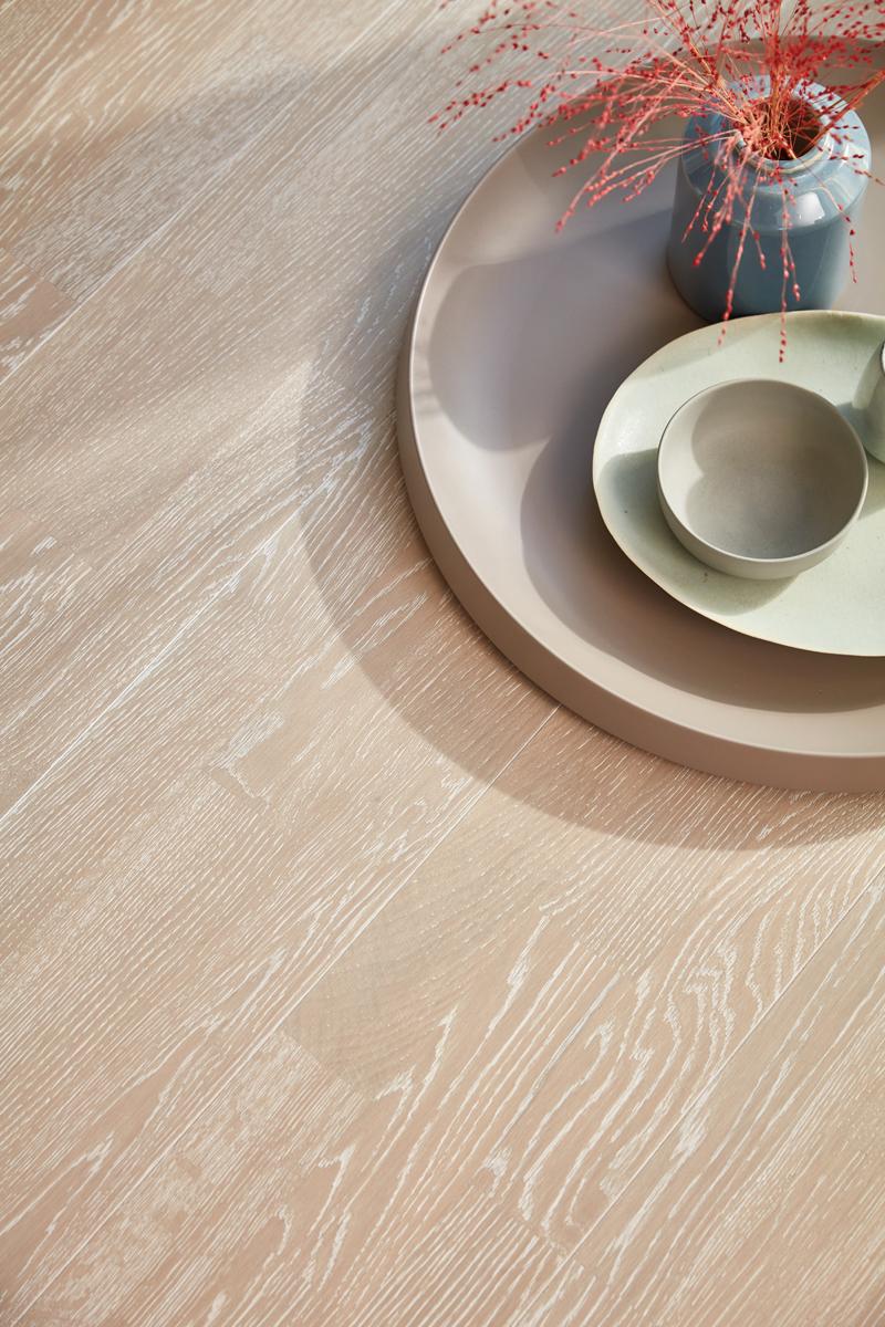 Boen Finale Engineered Grey Harmony Oak Multi-Strip Flooring, Brushed & L/Pure: 14.0 x 215 x 2,200 mm