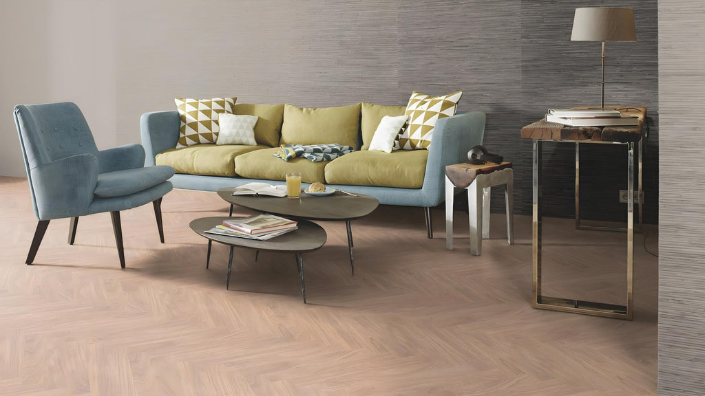 Boen  Engineered White Oak Herringbone Flooring, Unbrushed & L/Matt: 10.0 x 70 x 470 mm