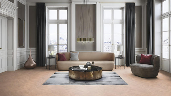 Boen  Engineered White Oak Herringbone Flooring, Unbrushed & L/Natural: 10.0 x 70 x 470 mm