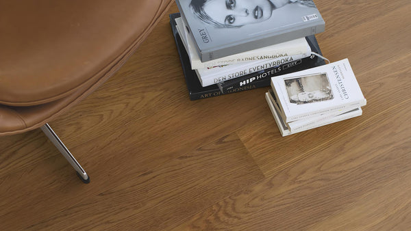 Boen Animoso Engineered Semi Smoked Oak Planks Flooring, Brushed & L/Natural: 14.0 x 138 x 2,200 mm