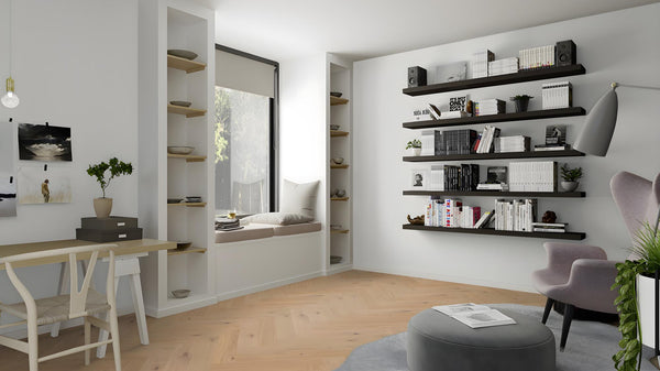 Boen Animoso Engineered Oak Herringbone Flooring, Brushed & L/Pure, A & B Planks: 14.0 x 138 x 690 mm