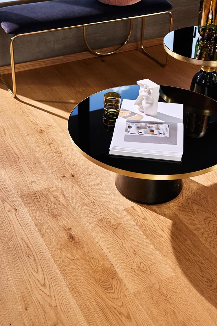Boen Animoso Engineered Soft Brown Oak Planks Flooring, Brushed & L/Matt Pro: 14.0 x 209 x 2,200 mm