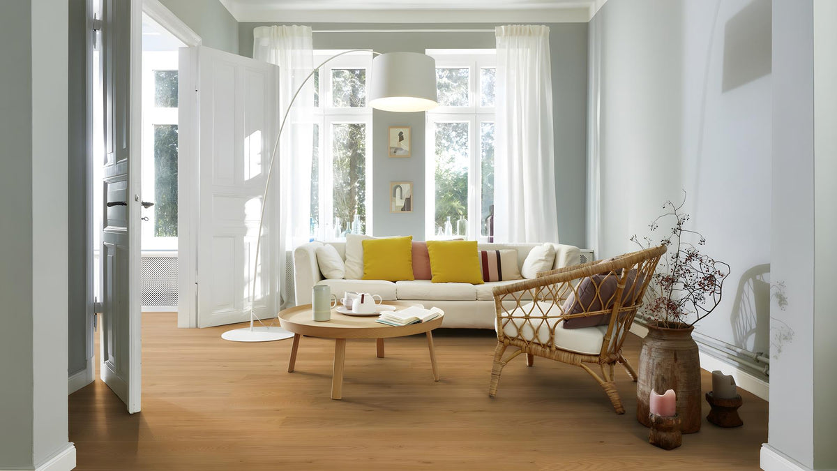 Boen Animoso Engineered Soft Brown Oak Planks Flooring, Brushed & L/Matt Pro: 14.0 x 209 x 2,200 mm