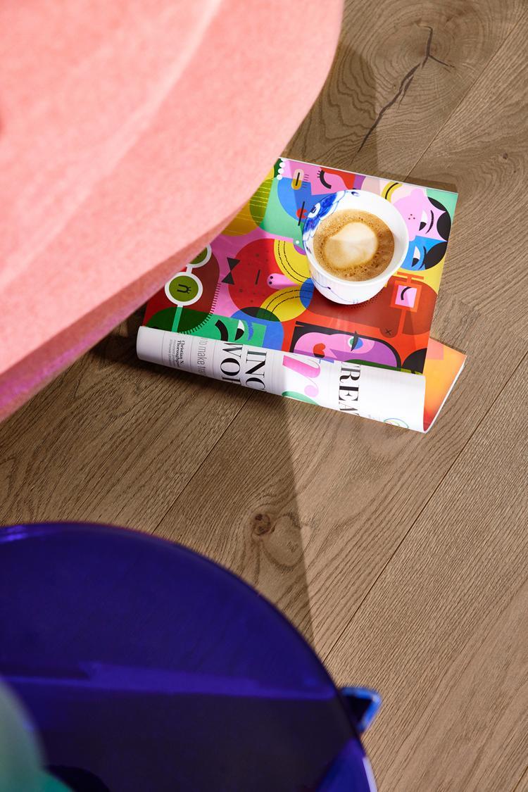 Boen Animoso Engineered Medium Grey Oak Planks Flooring, Brushed & L/Matt Plus: 14.0 x 209 x 2,200 mm