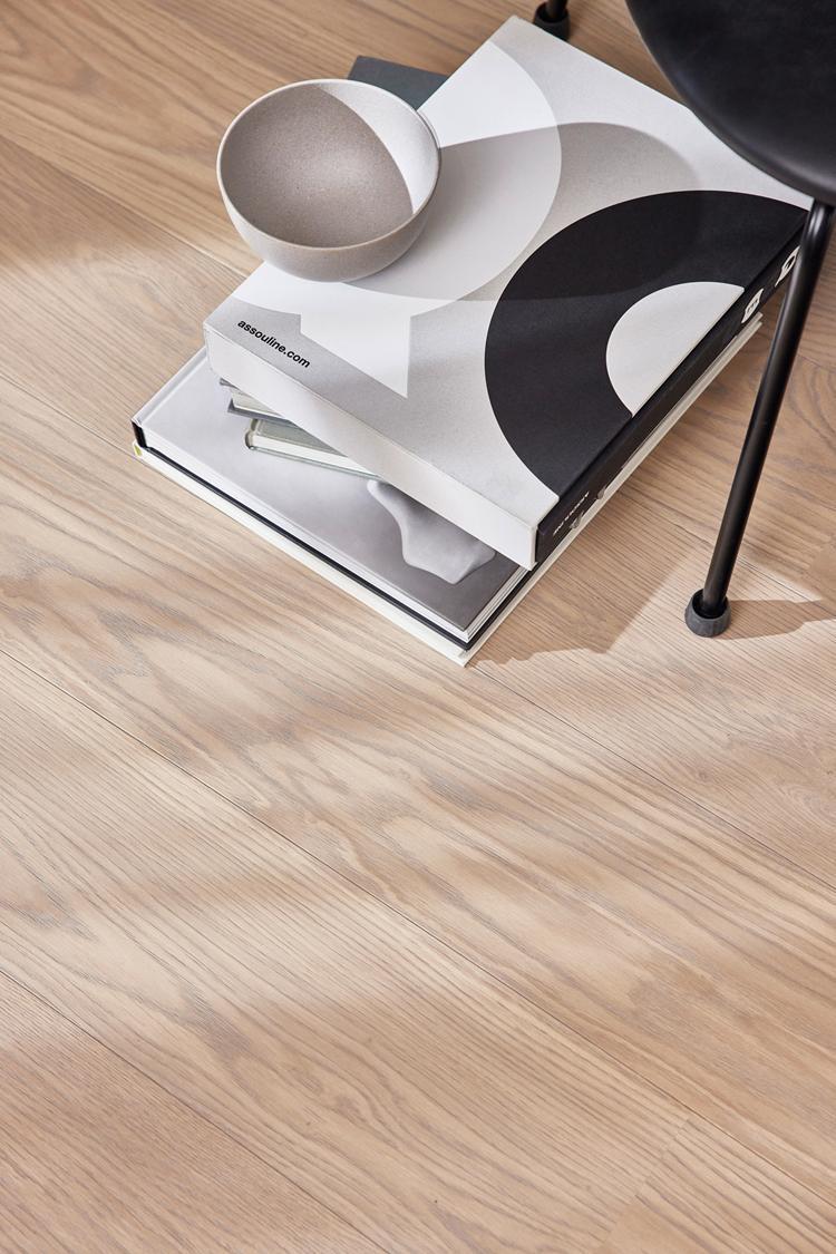 Boen Animoso Engineered Fresh White Oak Planks Flooring, Brushed & L/Matt Pro: 14.0 x 209 x 2,200 mm