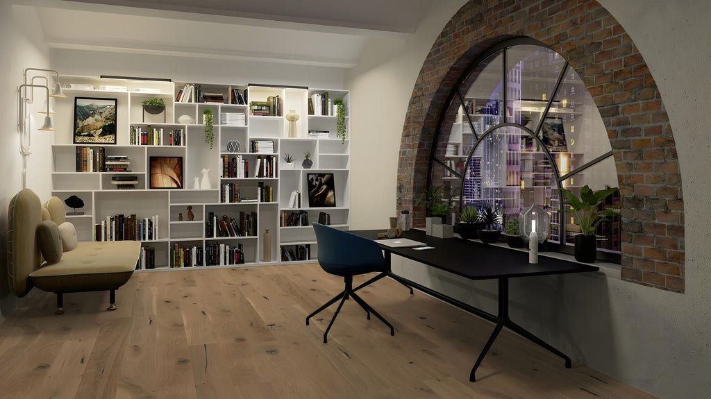 Boen Espressivo Engineered Authentic Oak Planks Flooring, Brushed & L/Natural: 14.0 x 209 x 2,200 mm