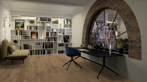 Boen Espressivo Engineered Authentic Oak Planks Flooring, Brushed & L/Natural: 14.0 x 209 x 2,200 mm