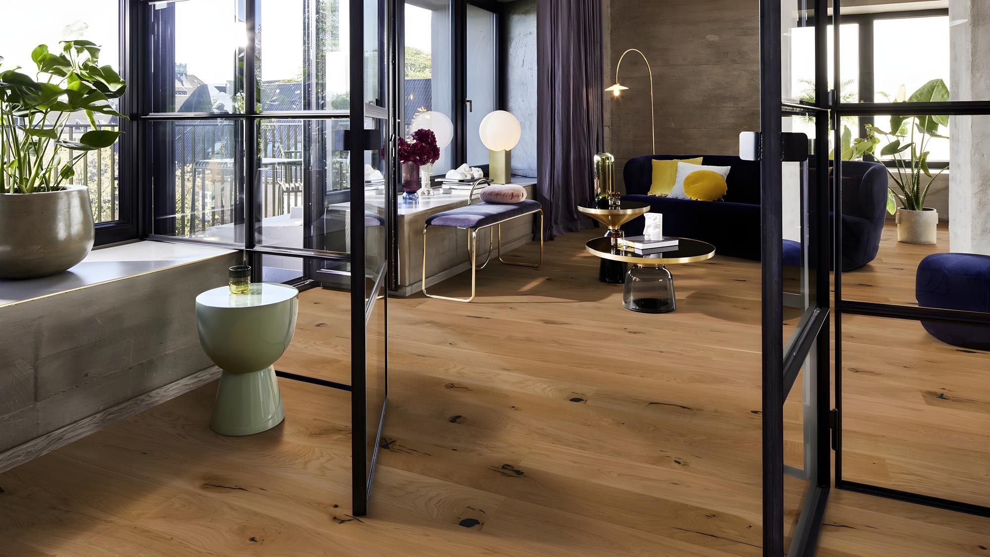 Boen Espressivo Engineered Oak Planks Flooring, Brushed & L/Natural: 13.2 x 181 x 2,200 mm