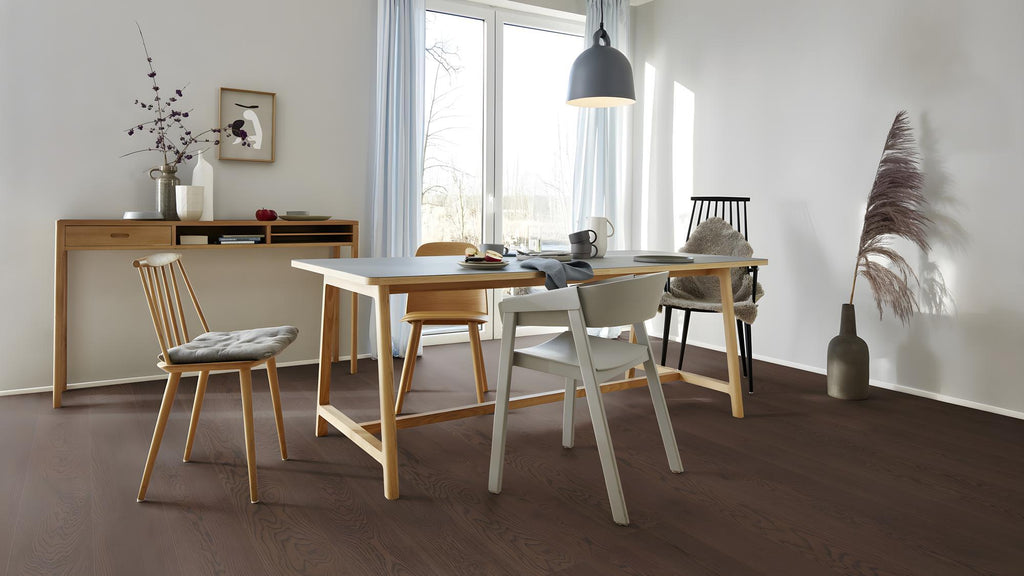 Boen Animoso Engineered Brazilian Brown Oak Planks Flooring, Brushed & L/Pure: 13.2 x 181 x 2,200 mm