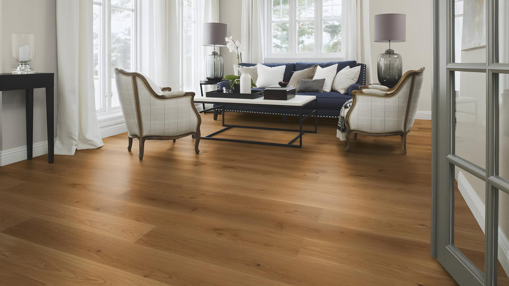Boen Animoso Engineered Oak Planks Flooring, Brushed & L/Natural: 13.2 x 181 x 2,200 mm