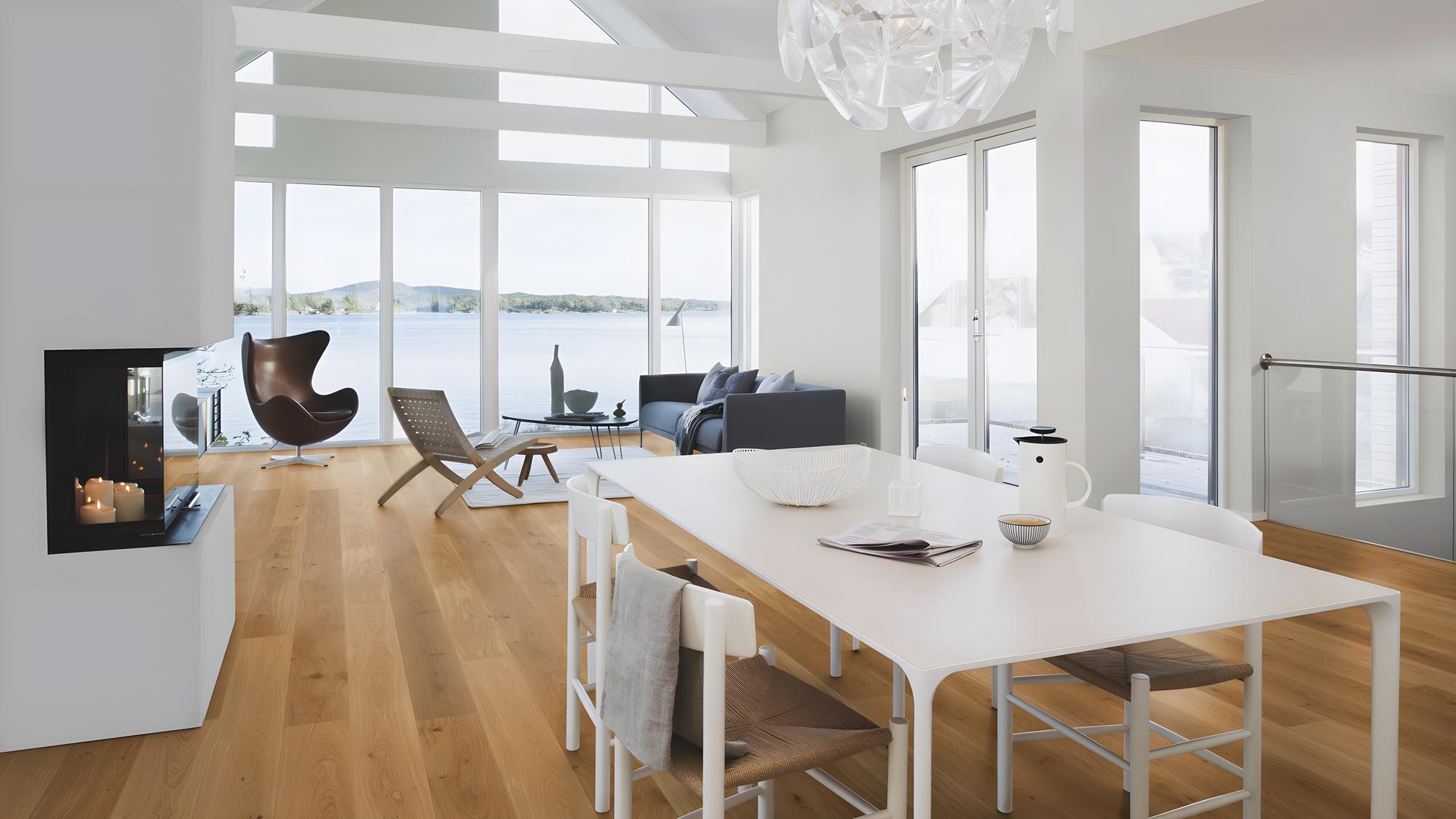 Boen Animoso Engineered Oak Planks Flooring, Unbrushed & L/Natural: 13.2 x 181 x 2,200 mm