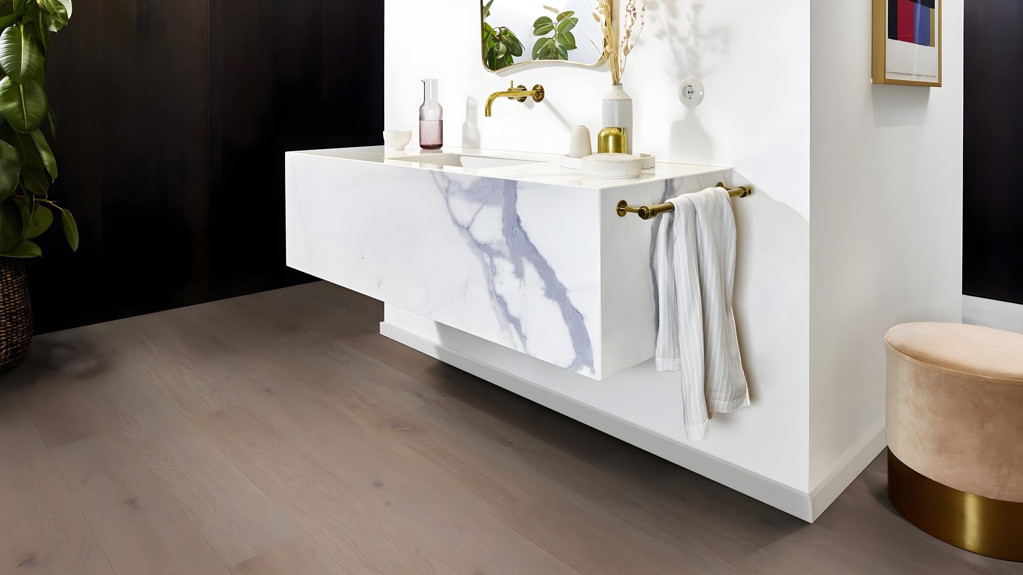 Boen Animoso Engineered Warm Grey Oak Planks Flooring, Brushed & L/Pure: 13.2 x 181 x 2,200 mm