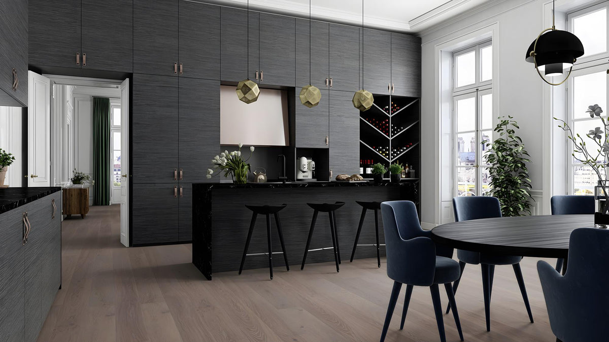 Boen Animoso Engineered India Grey Oak Planks Flooring, Brushed & L/Pure: 13.2 x 181 x 2,200 mm