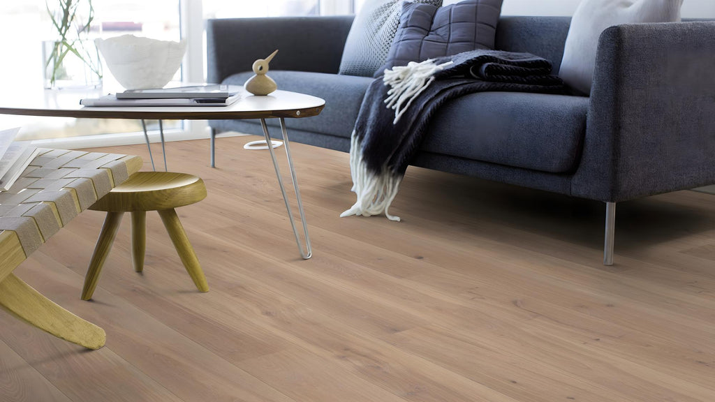 Boen Animoso Engineered White Oak Planks Flooring, Brushed & L/Natural: 13.2 x 181 x 2,200 mm