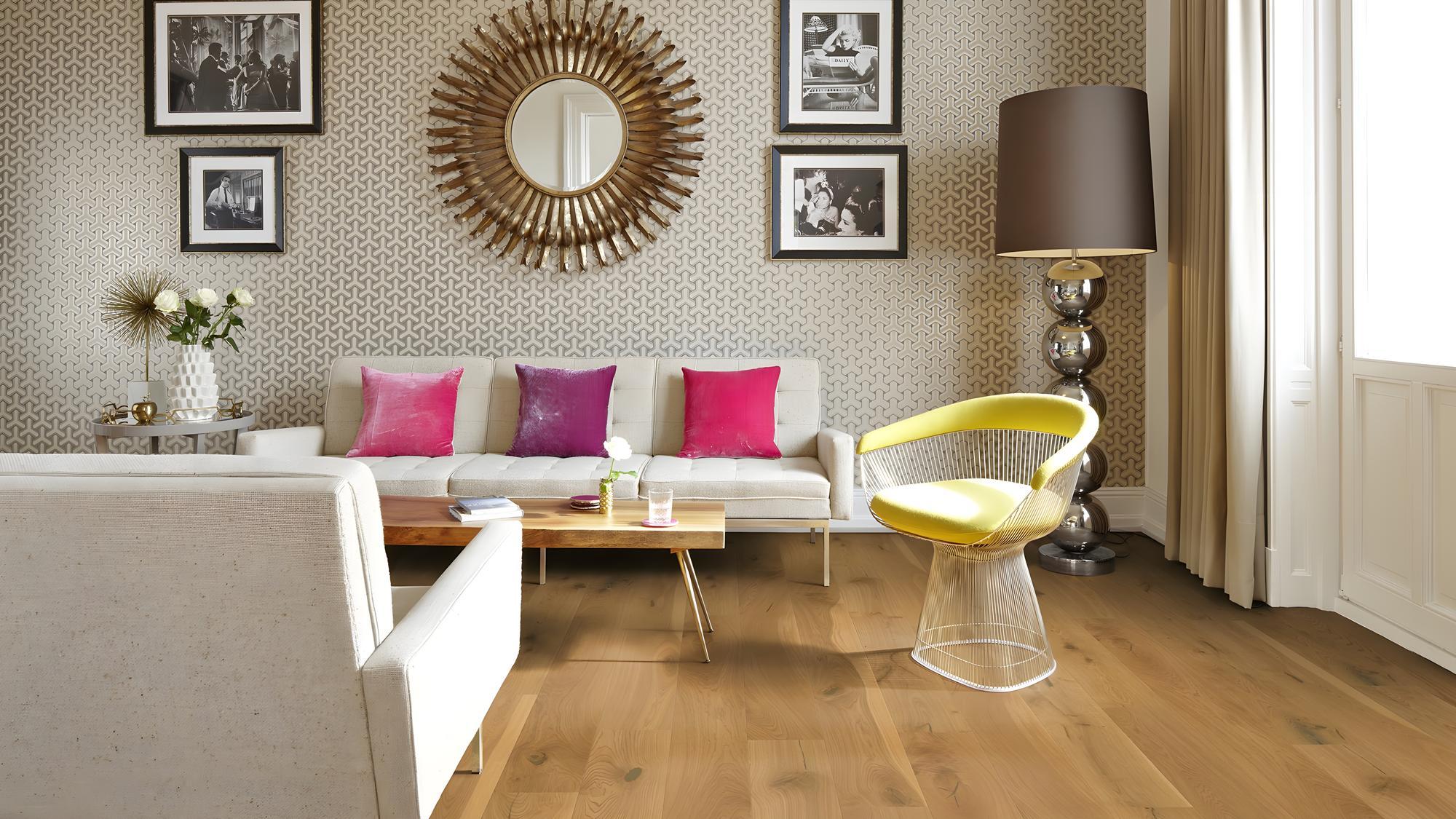 Boen Espressivo Engineered Soft Brown Oak Planks Flooring, Brushed & L/Matt Pro: 14.0 x 209 x 2,200 mm