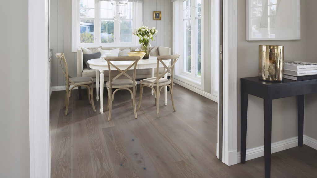 Boen Vivo Engineered Graphite Oak Planks Flooring, Brushed & L/Natural: 13.2 x 181 x 2,200 mm