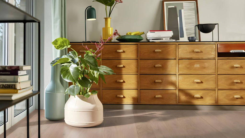 Boen Animoso Engineered Fresh White Oak Planks Flooring, Brushed & L/Matt Plus: 13.2 x 181 x 2,200 mm