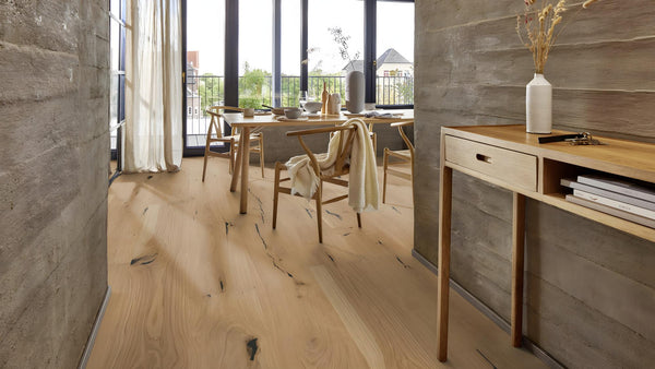 Boen Canyon Engineered Senses Oak Planks Flooring, Deep Brushed & L/Natural: 15.0 x 300 x 2,750 mm