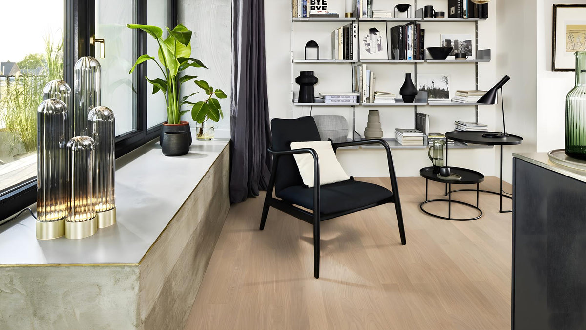 Boen Andante Engineered Oak Multi-Strip Flooring, Brushed & L/Pure: 13.2 x 215 x 2,200 mm