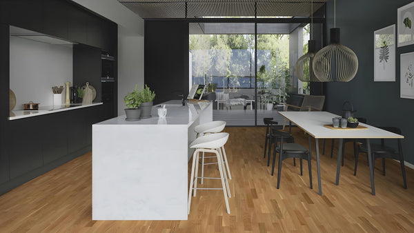Boen Finale Engineered Oak Multi-Strip Flooring, Unbrushed & L/Natural: 13.2 x 215 x 2,200 mm