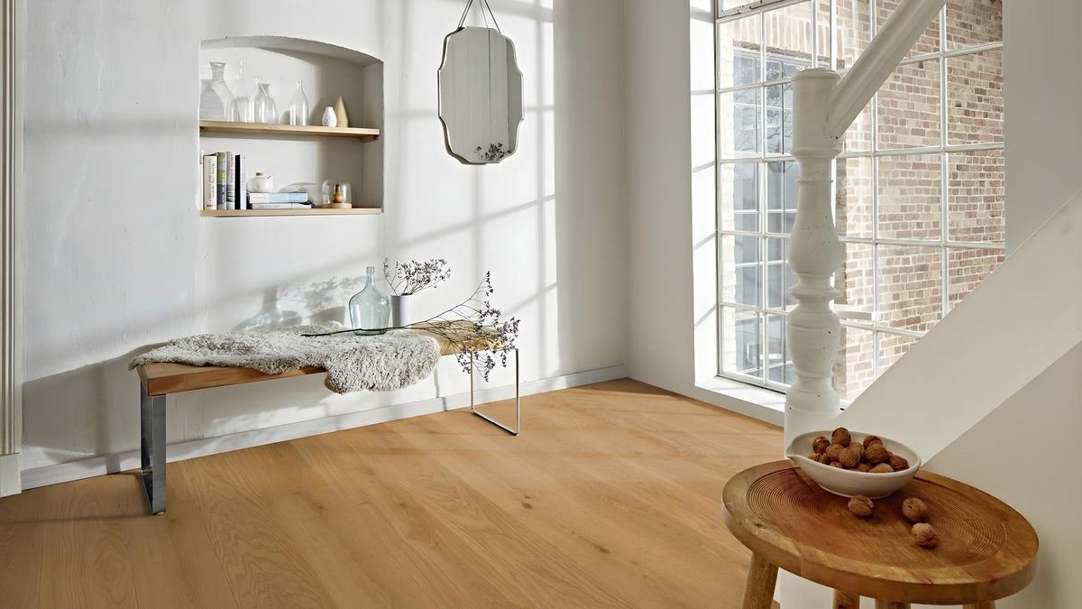 Boen Animoso Engineered Soft Brown Oak Planks Flooring, Brushed & L/Matt Plus: 13.2 x 181 x 2,200 mm