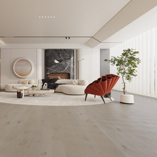 Ovara Engineered Aspen Oak Planks Flooring, Brushed & Matt Lacquered: 12.0 x 190 x 1,900 mm