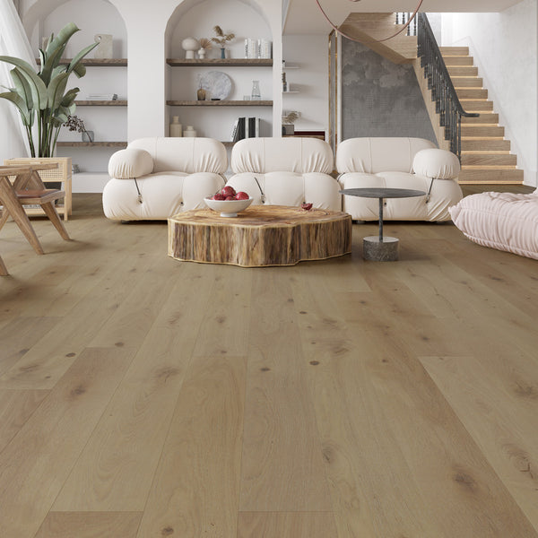 Ovara Engineered Embleton Oak Planks Flooring, Brushed & Matt Lacquered: 12.0 x 190 x 1,900 mm