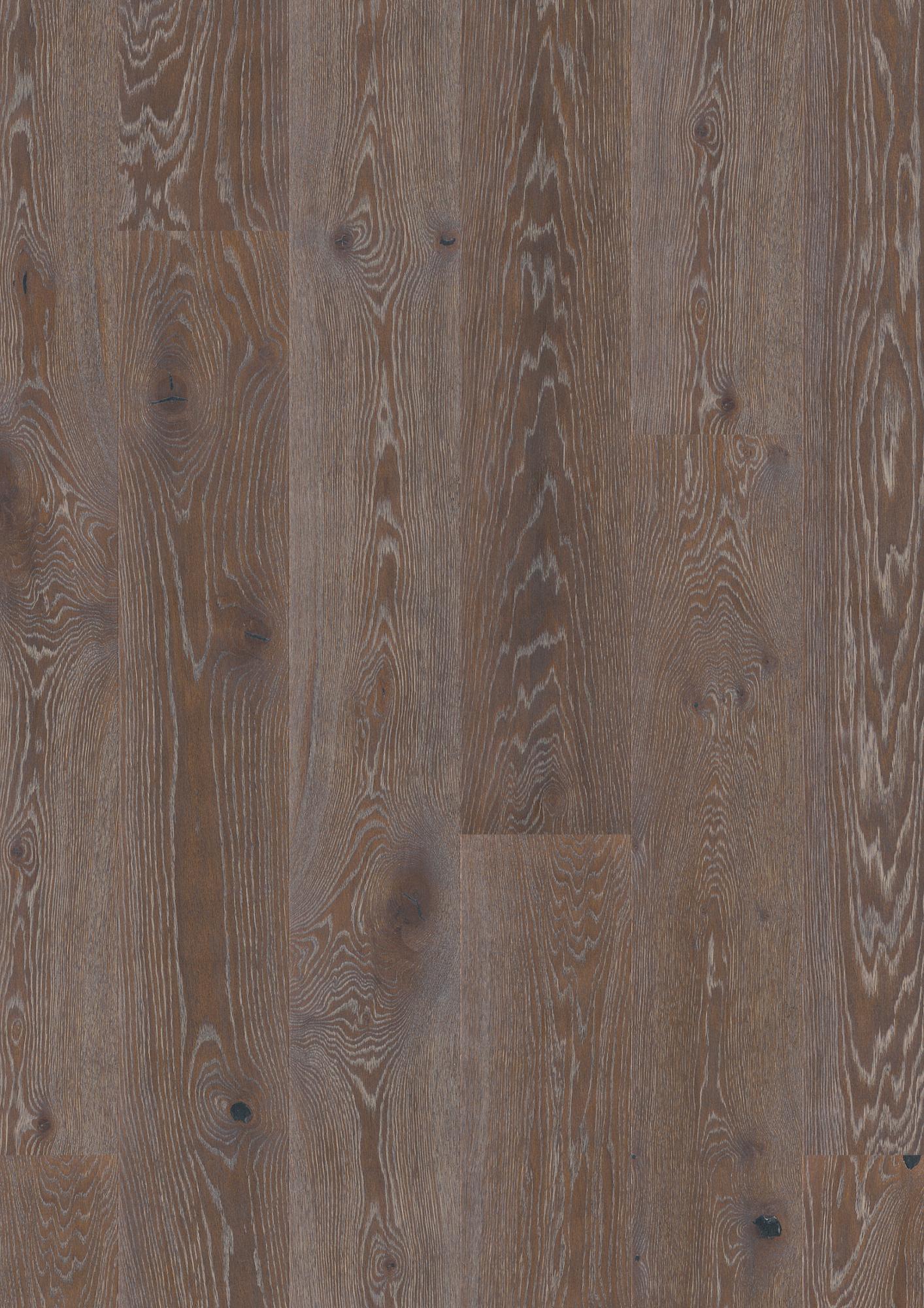 Boen Vivo Engineered Graphite Oak Planks Flooring, Brushed & L/Natural: 14.0 x 209 x 2,200 mm