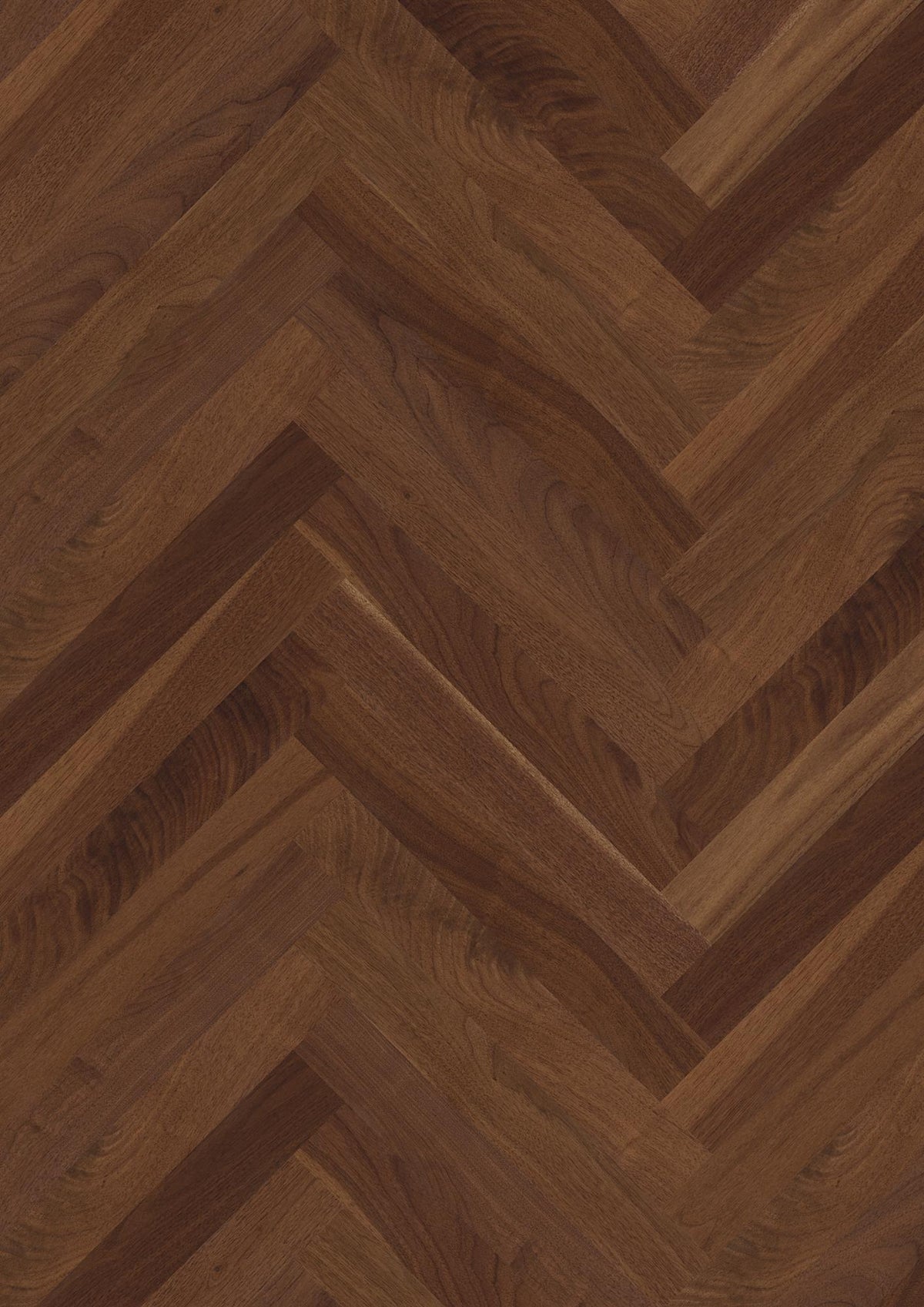Boen Engineered American Walnut Herringbone Flooring, L/Matt: 10.0 x 70 x 470 mm