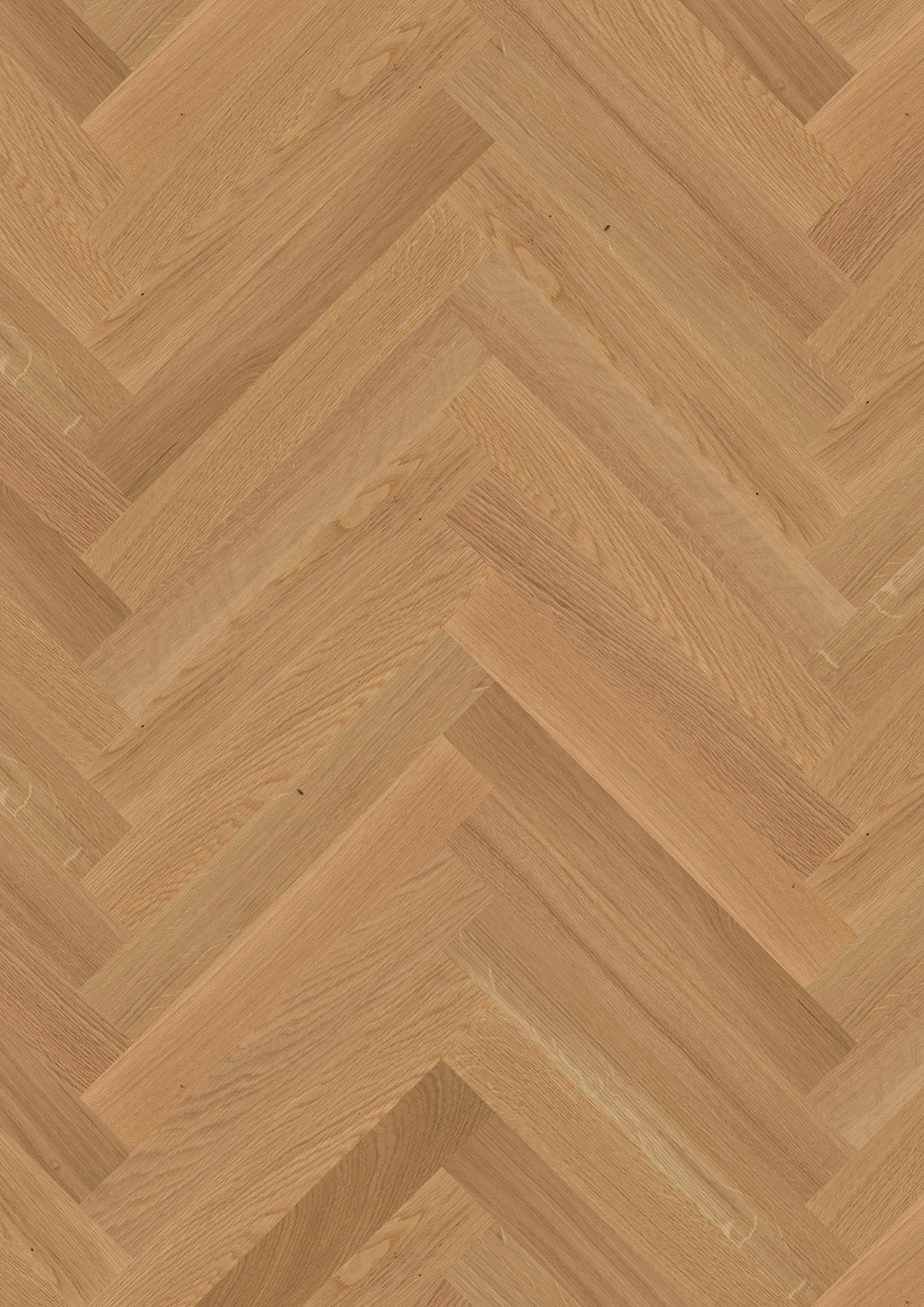 Boen Select Engineered Oak Herringbone Flooring, Unbrushed & L/Natural: 10.0 x 70 x 470 mm