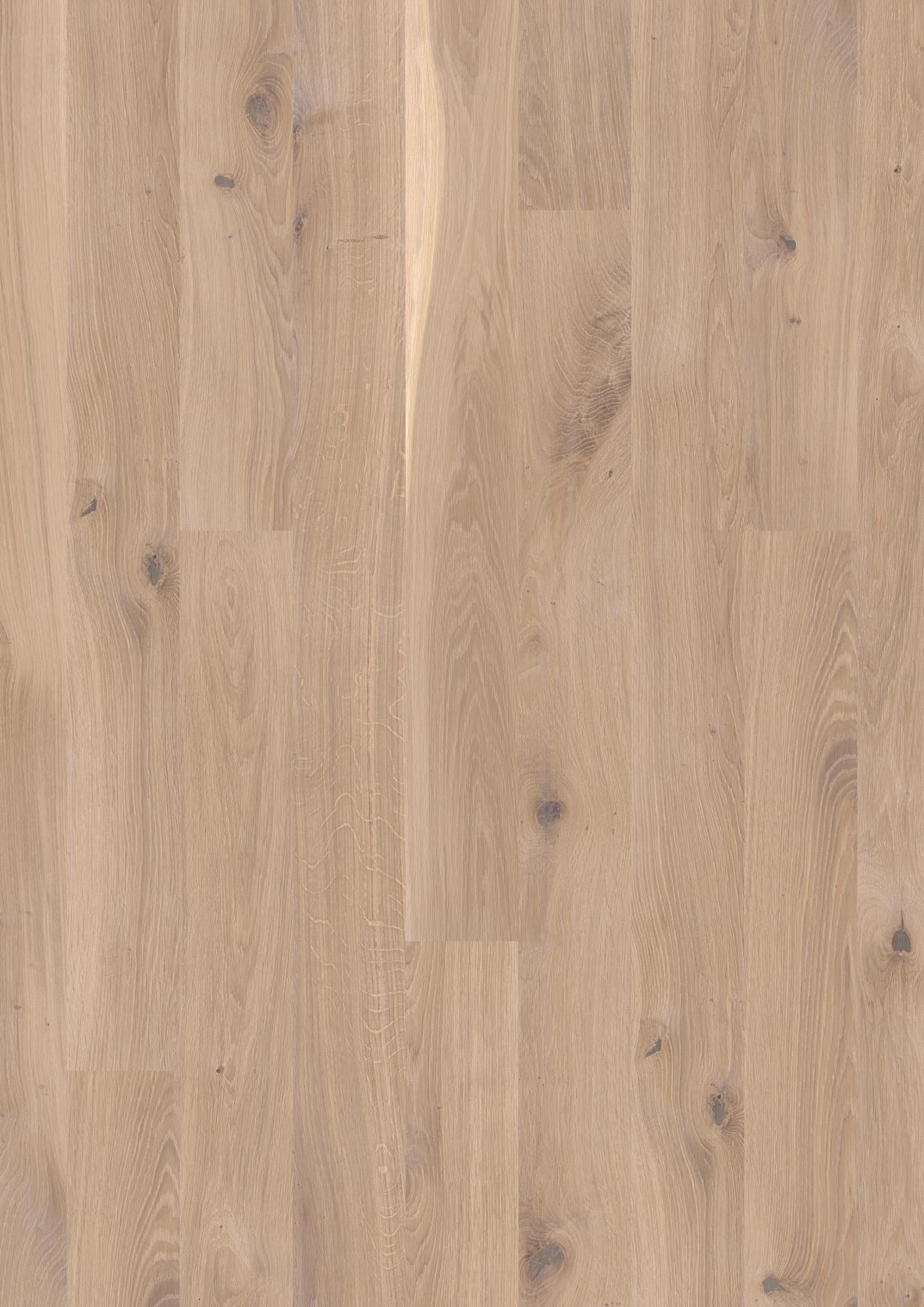 Boen Vivo Engineered White Oak Planks Flooring, Unbrushed & L/Natural: 14.0 x 138 x 2,200 mm