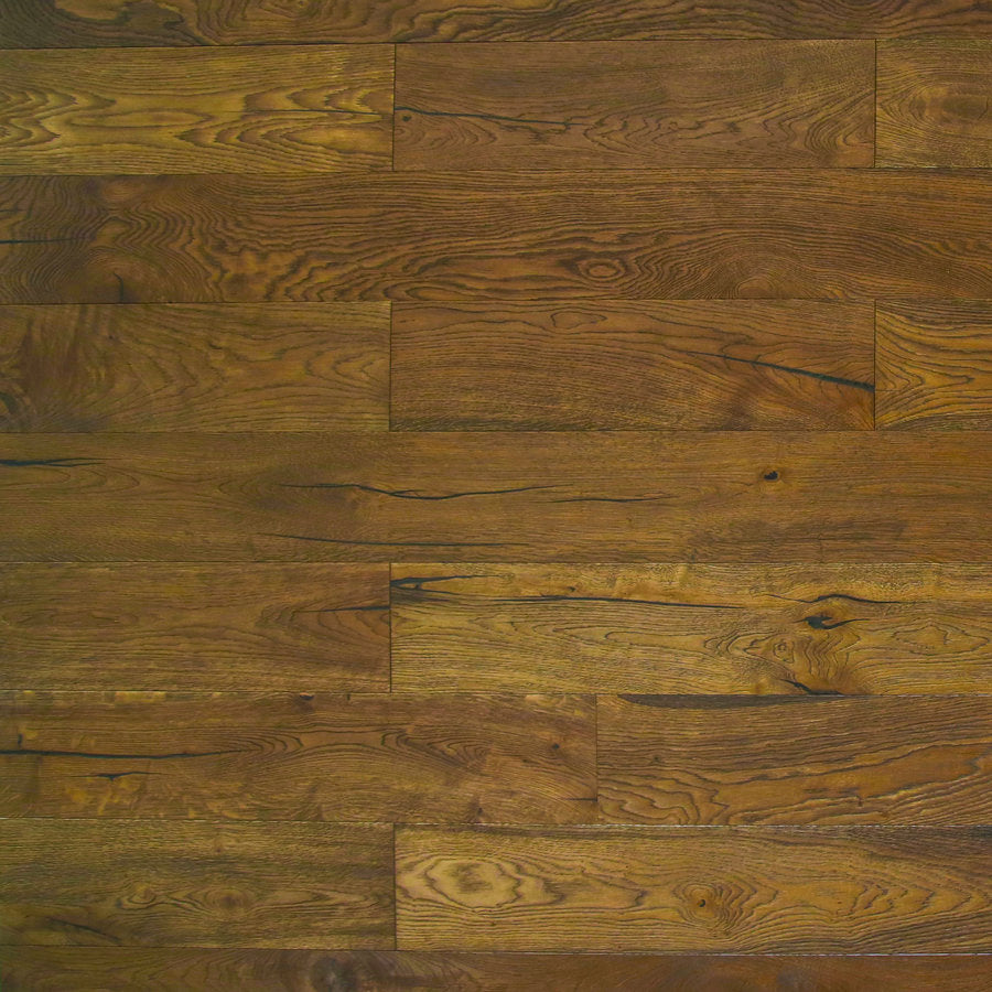 Ovara Antique Engineered Whiskey Barrel Oak Planks Flooring, Brushed & Hard Wax Oiled: 20.0 x 190 x 1,900 mm